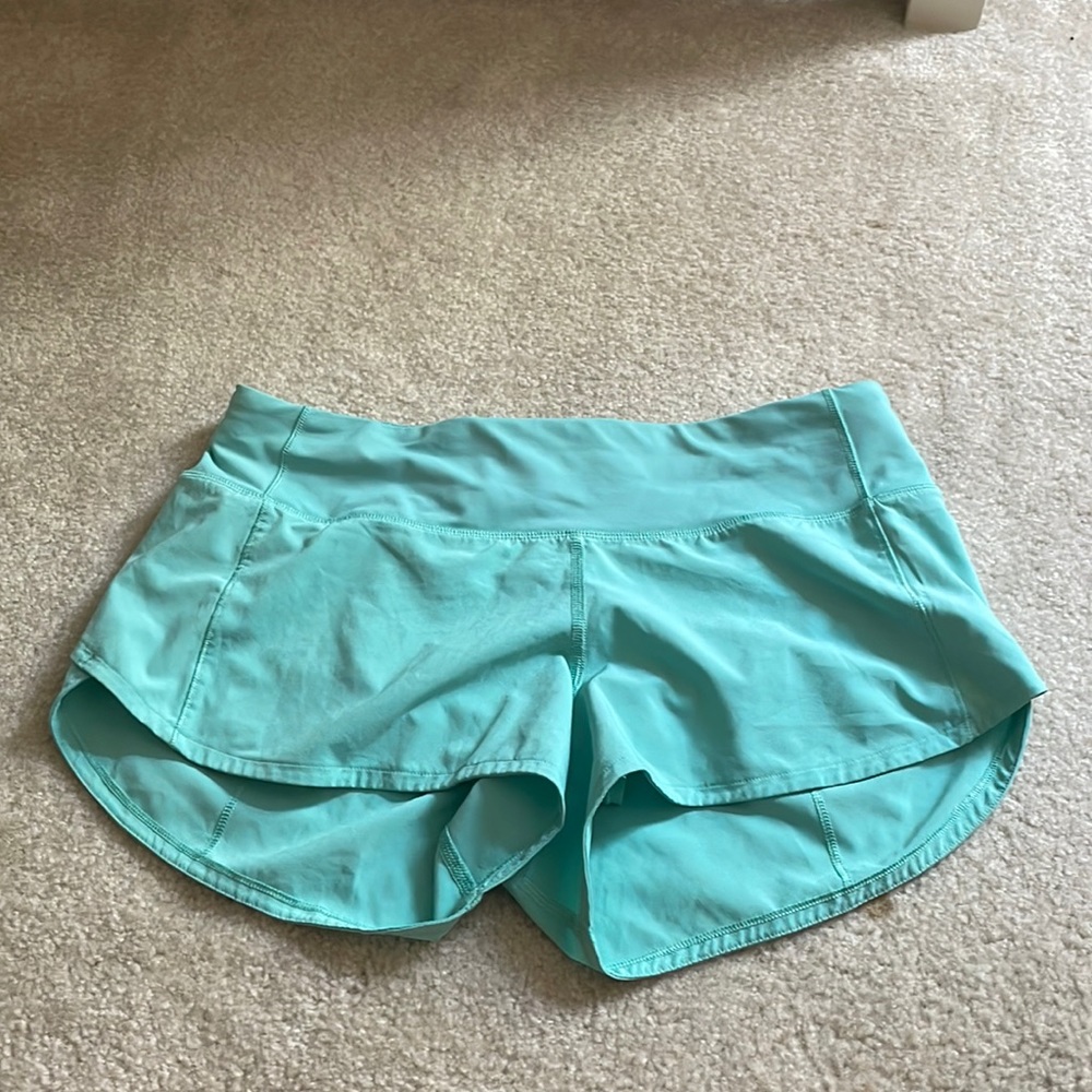 blue lululemon shorts